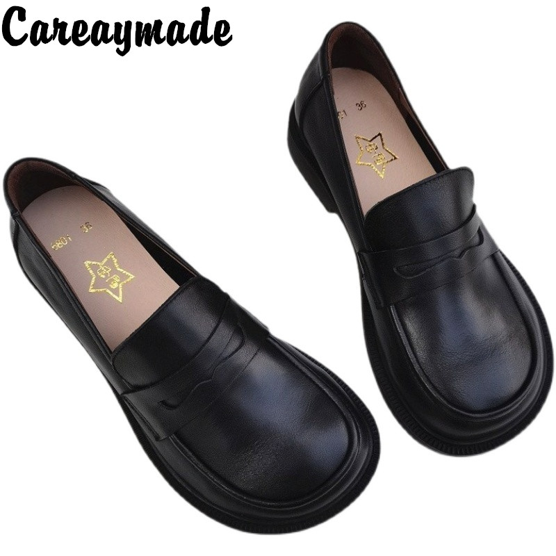 Women'S Shoes Popular - Careaymade-ผู้หญิงรองเท้าบนรองเท้า Oxford สำหรับผู้ชายรองเท้าหนัง Cowhide ชายทำงานรองเท้าฤดูใบไม้ผลิฤดูใบไม้ร่วงขนาดใหญ่ขนาดรองเท้า