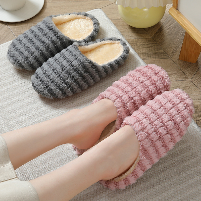 Women Shoes On Sale - รองเท้าแตะสำหรับคู่รักสไตล์ญี่ปุ่นที่ทันสมัย เหมาะสำหรับฤดูใบไม้ผลิ ฤดูใบไม้ร่วง และฤดูหนาว พื้นนุ่มเงียบ ไม่ลื่นและไม่ส่งเสียงดัง