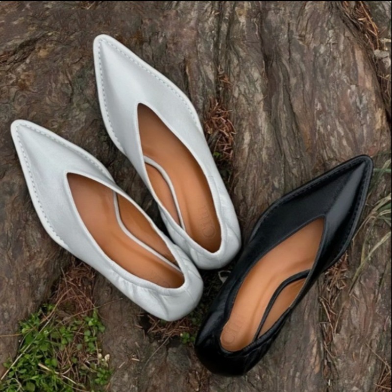 Mule Slip On - 2025 ใหม่ Pointed Toe รองเท้าเดี่ยวผู้หญิงฤดูร้อนใหม่ตื้น SLIP-ON