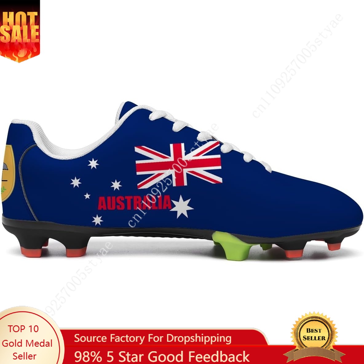 Women Shoes In Australia - รองเท้าฟุตบอลธงชาติออสเตรเลีย รองเท้าฟุตบอลชายหญิง รองเท้าฟุตบอล PU รองเท้าผ้าใบแบบผูกเชือก รองเท้ากีฬากลางแจ้ง