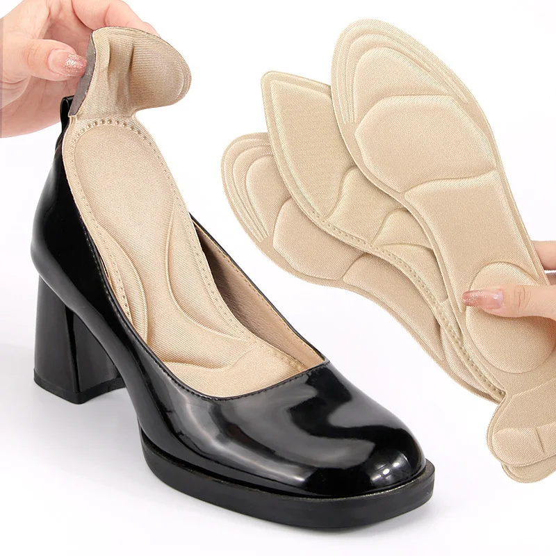 Women'S Shoes High Arch Support - แผ่นรองเท้าผ้าเนื้อนุ่ม แผ่นรองเท้าเพื่อความสบาย แผ่นรองเท้าแบบมีกาวในตัว สำหรับรองเท้าส้นสูง แผ่นรองเท้าลดความเมื่อยล้า แผ่นรองเท้าดูแลเท้าสำหรับผู้หญิง
