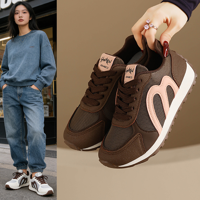 Women'S Shoes Running Sports - รองเท้าวิ่งตาข่ายสำหรับผู้หญิง รุ่นซัมเมอร์ 2026 ระบายอากาศได้ดี สวมใส่สบาย เหมาะสำหรับกีฬาและกิจกรรมทั่วไป