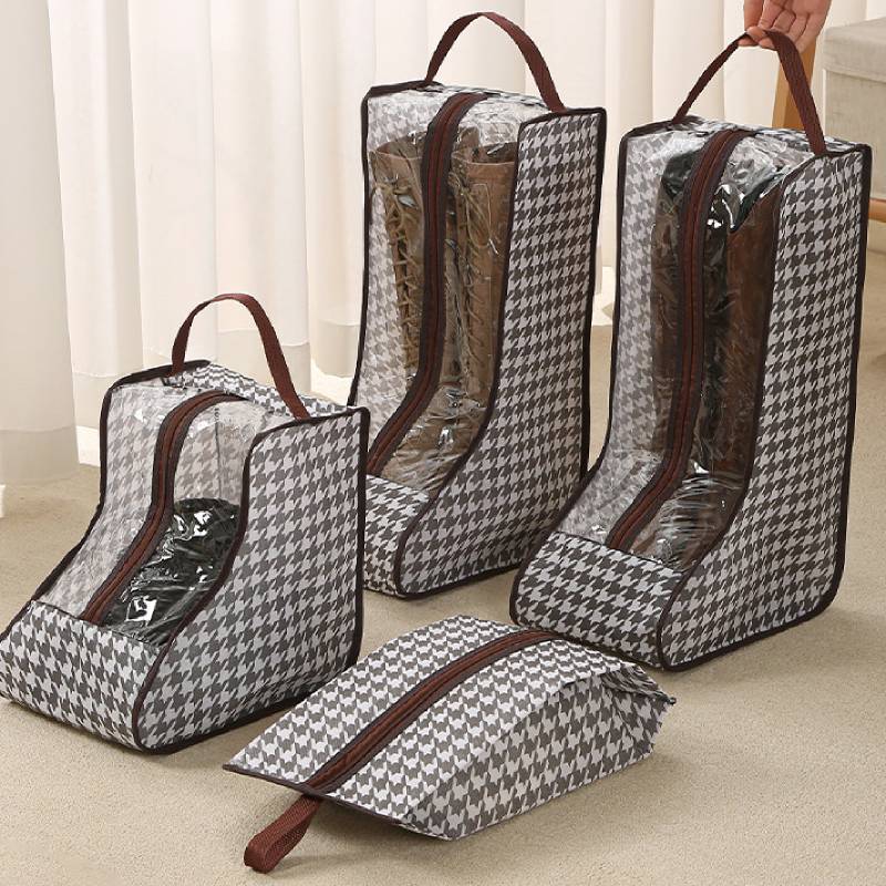 Women Shoes On Sale - ถุงเก็บรองเท้าบูทยาวพร้อมหน้าต่าง PVC ใส ระบายอากาศได้ ป้องกันฝุ่น ป้องกันรองเท้างอ