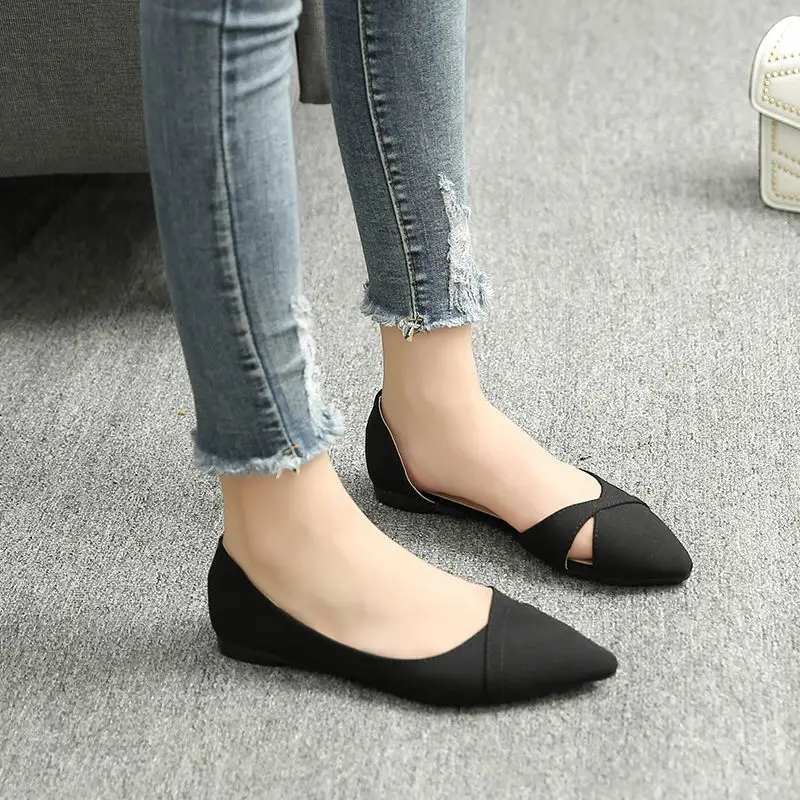 Women Shoes Quick Delivery - รองเท้าส้นเตี้ยสตรีไม่ลื่นเก๋และสง่างามสําหรับผู้หญิงมีสไตล์แฟชั่นคุณภาพสูง Beau วันนี้ขายส่งจัดส่งด่วนลดราคา