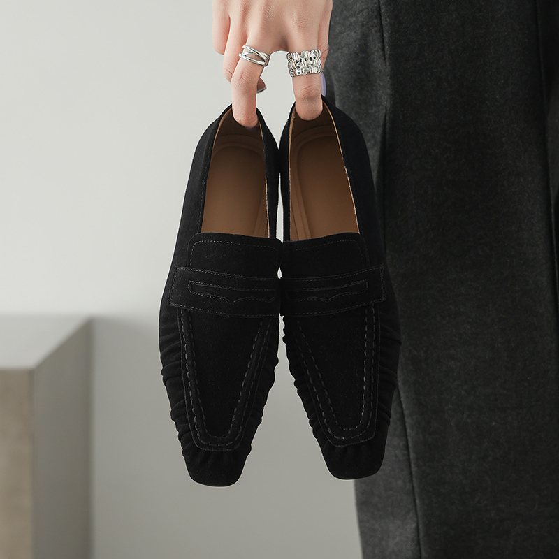รองเท้าส้นเตี้ยหนังแท้สำหรับผู - Women Shoes Heels บทวิจารณ์และราคา