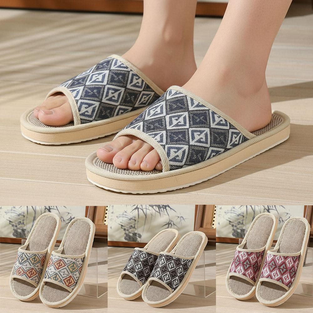 รองเท้าแตะผ้าลินินสี่ฤดูสำหรับ - Women Shoes On Sale บทวิจารณ์และราคา