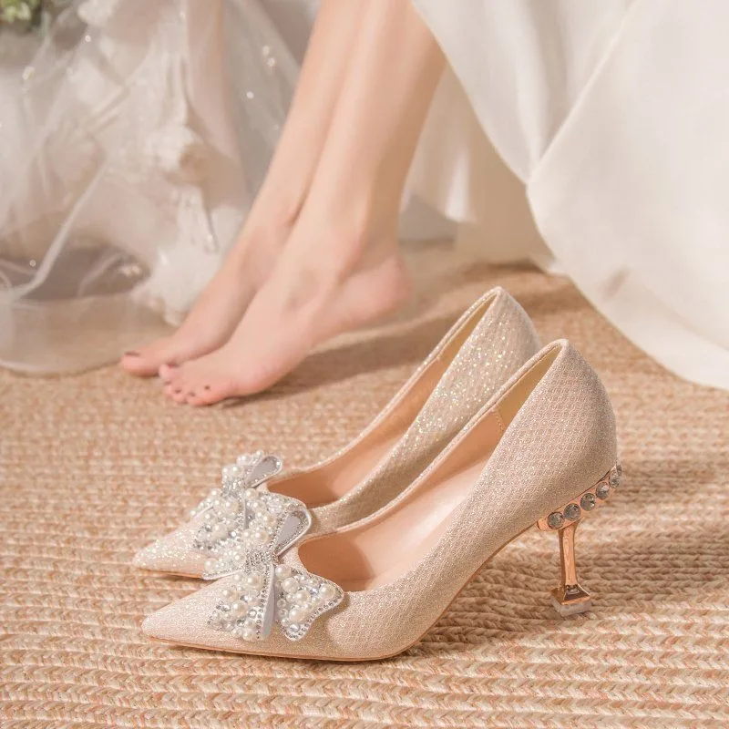 Stilito Pointed Toe ปั๊มแต่งงา - Women Shoes Quick Delivery บทวิจารณ์และราคา