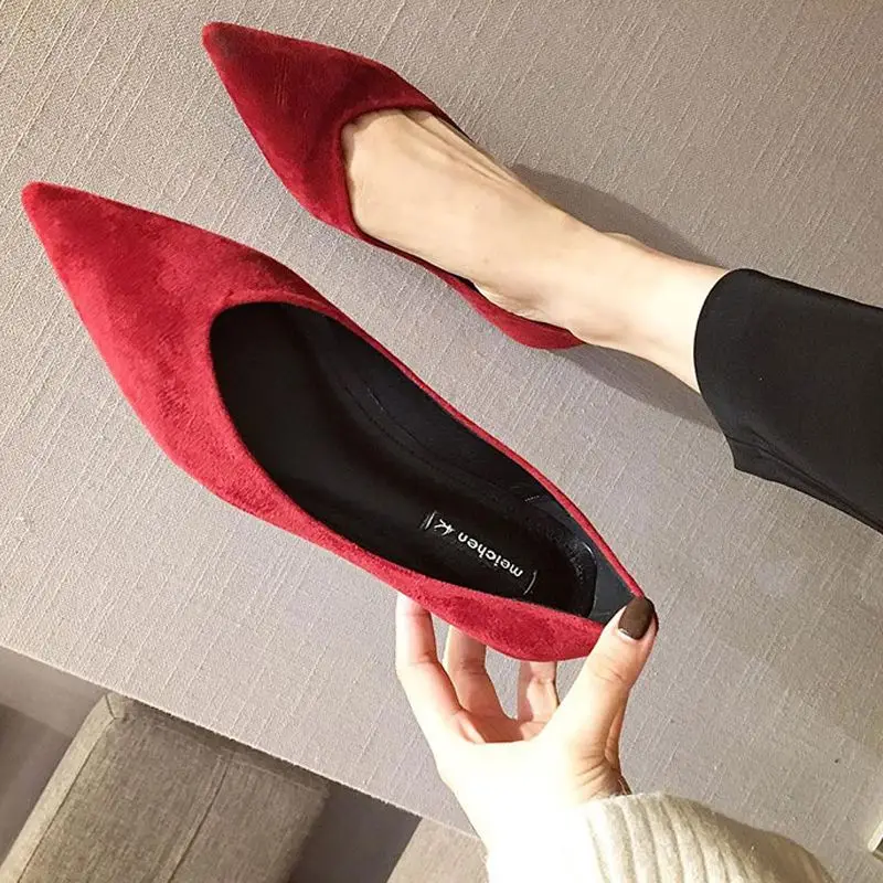 รองเท้าผู้หญิงส้นเตี้ยหัวแหลมร - Women Shoes Quick Delivery บทวิจารณ์และราคา