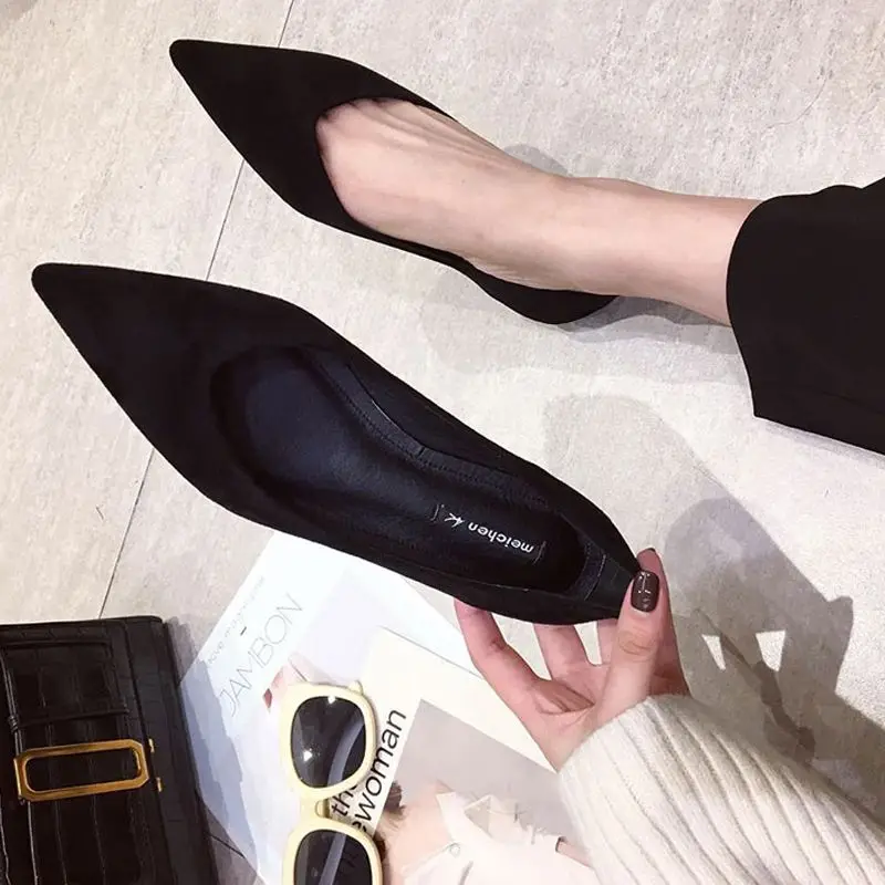 รองเท้าผู้หญิงส้นเตี้ยหัวแหลมร - Women Shoes Quick Delivery บทวิจารณ์และราคา