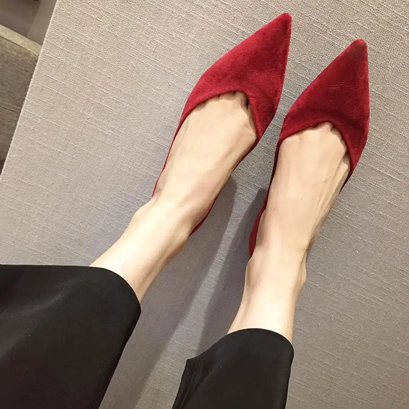 รองเท้าผู้หญิงส้นเตี้ยหัวแหลมร - Women Shoes Quick Delivery บทวิจารณ์และราคา