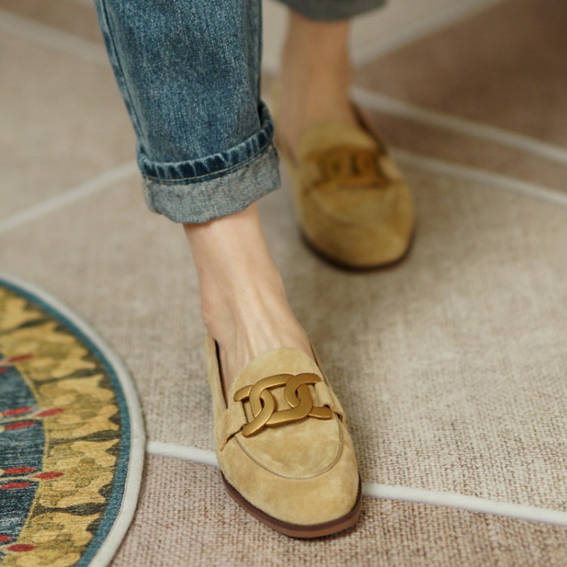 หนังนิ่มหนังผู้หญิง Loafers ฤด - Women Shoes Heels บทวิจารณ์และราคา