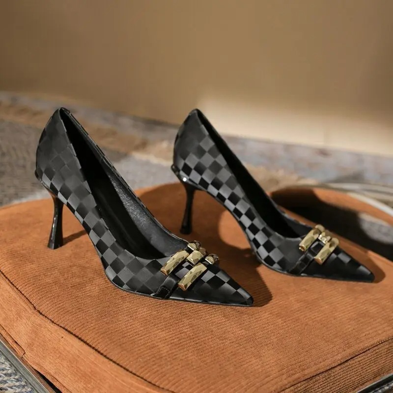 สํานักงานรองเท้าส้นสูงปานกลางร - Women Shoes Quick Delivery บทวิจารณ์และราคา