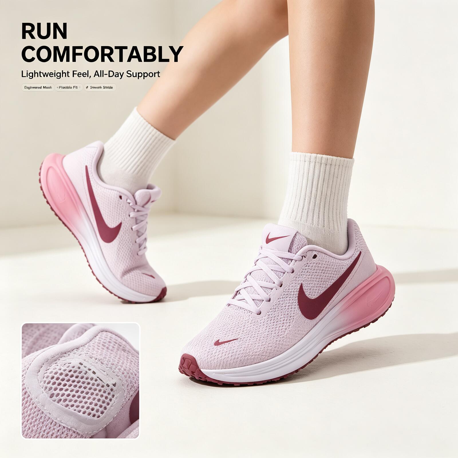รองเท้าวิ่งผู้หญิง Nike สีชมพู - Women Shoes Running Nike บทวิจารณ์และราคา