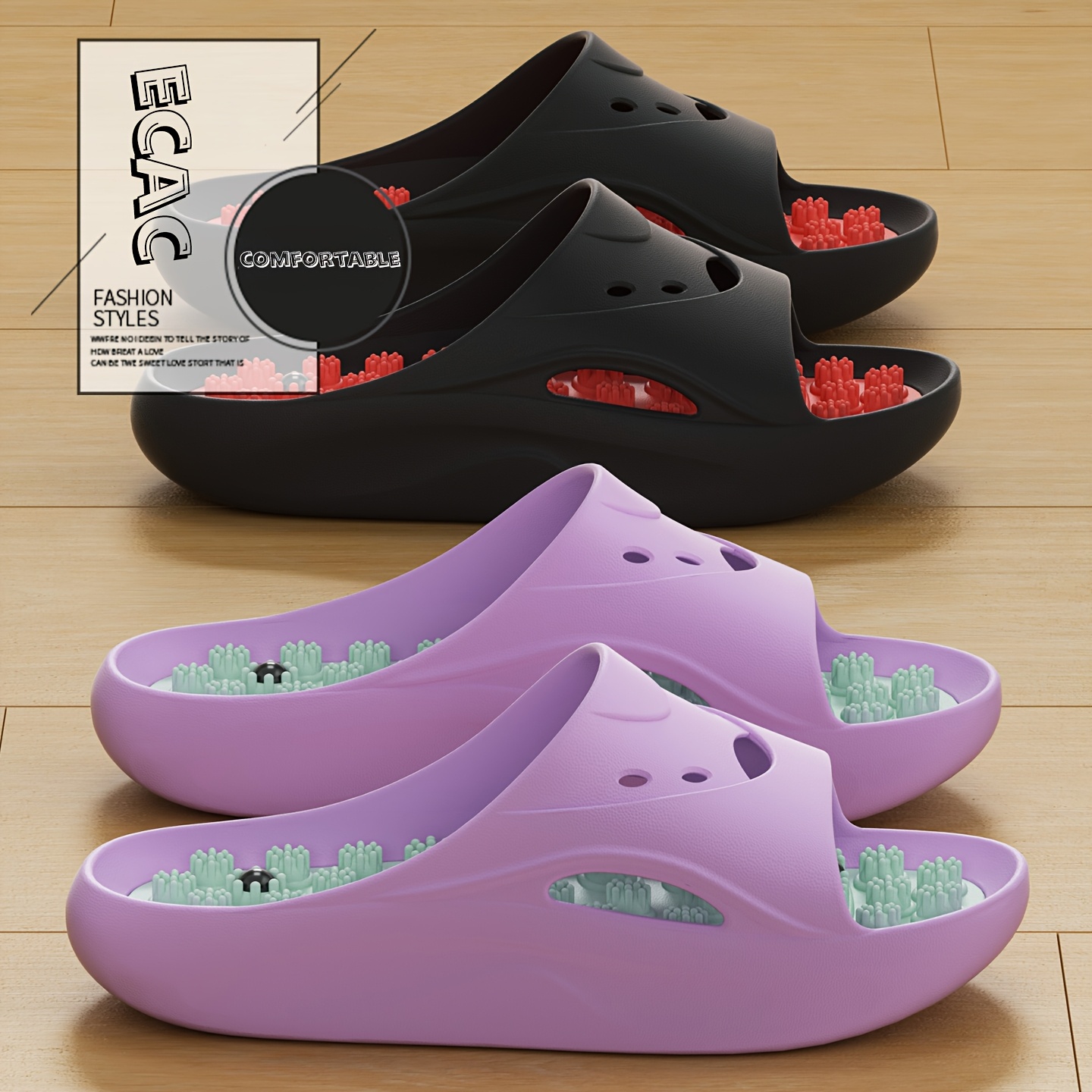 รองเท้าแตะนวด EVA สำหรับผู้หญิ - Mule Slip On บทวิจารณ์และราคา