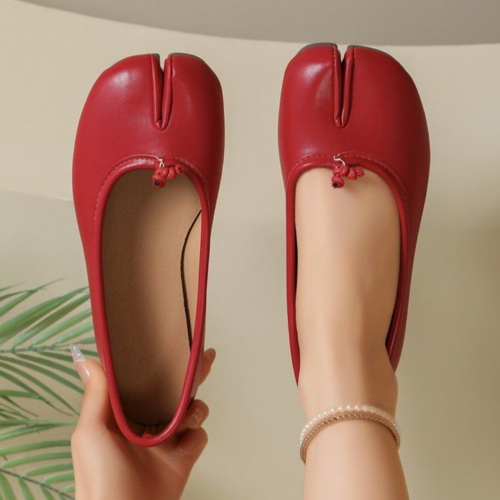 รองเท้าบัลเลต์แบบสวม หนังนุ่ม  - Women Shoes Japanese Brand บทวิจารณ์และราคา