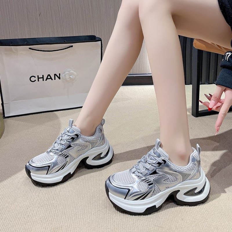 รองเท้าผ้าใบส้นหนาสำหรับผู้หญิ - Women'S Shoes Burgundy บทวิจารณ์และราคา