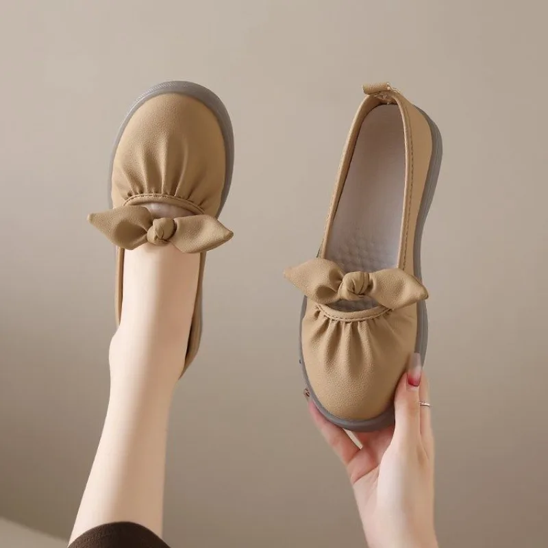 ส้นเตี้ยหรูหรากับรองเท้าโบว์สํ - Women Shoes Quick Delivery บทวิจารณ์และราคา