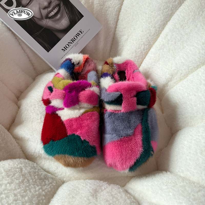 รองเท้าแตะขนมิงค์หรูหราสำหรับผ - Women Shoes Mules บทวิจารณ์และราคา