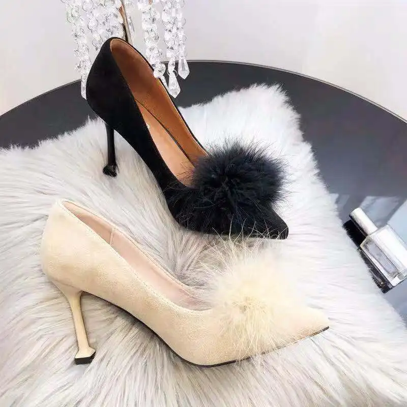 ปั๊มสแควร์Toeรองเท้าส้นสูงรองเ - Women Shoes Quick Delivery บทวิจารณ์และราคา