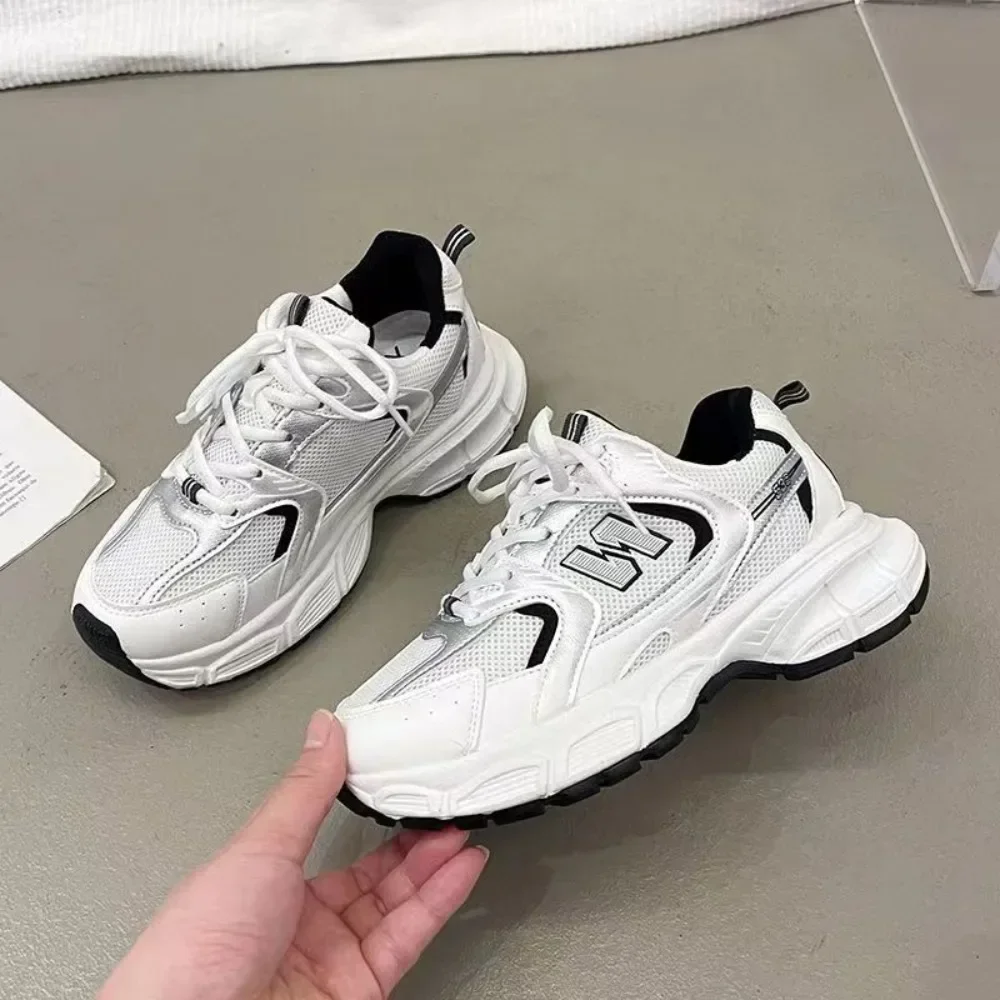รองเท้าผ้าใบพื้นหนาสำหรับผู้หญ - Women Shoes Nb บทวิจารณ์และราคา
