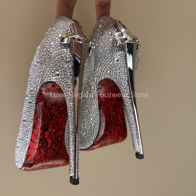 รองเท้าส้นสูงปลายแหลมทรงดาบคริ - Women Shoes Formal บทวิจารณ์และราคา