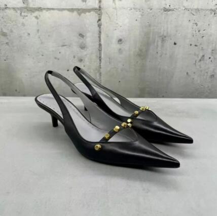 รองเท้าส้นสูงหัวแหลมแบบสลิงแบ็ - Women Shoes Size 4 In Cm บทวิจารณ์และราคา