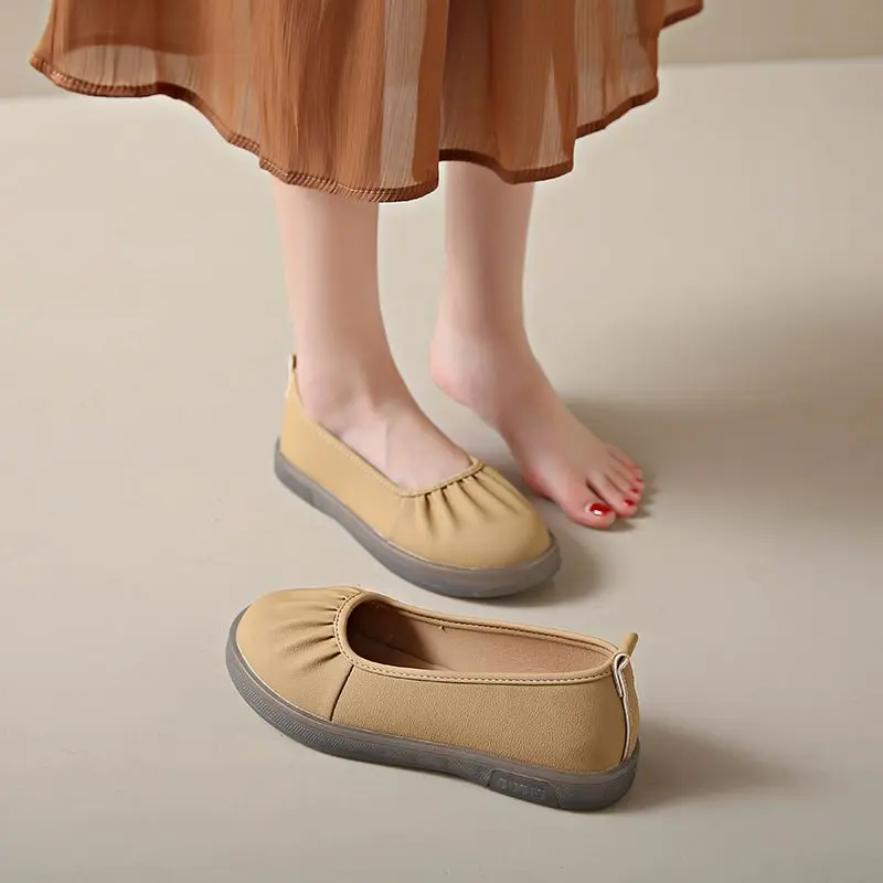 ผู้หญิงรองเท้าแบนส้นริ้วรอยSli - Women Shoes Quick Delivery บทวิจารณ์และราคา