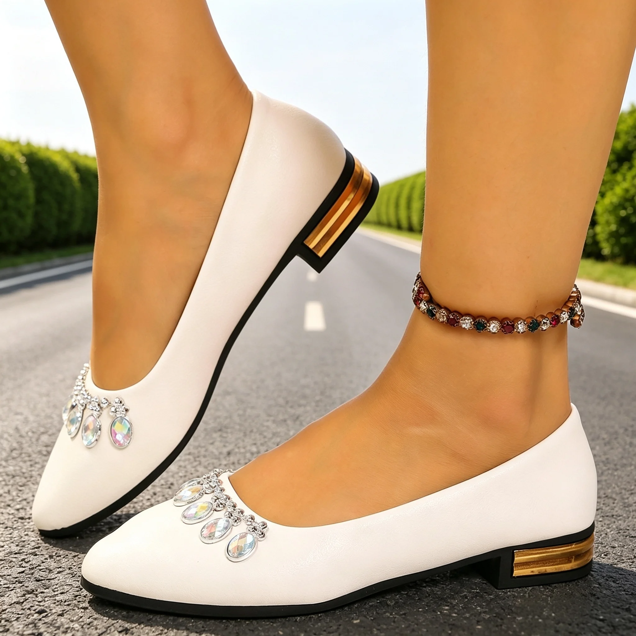 รองเท้าส้นแบนสำหรับผู้หญิง หัว - Women Shoes Heels บทวิจารณ์และราคา