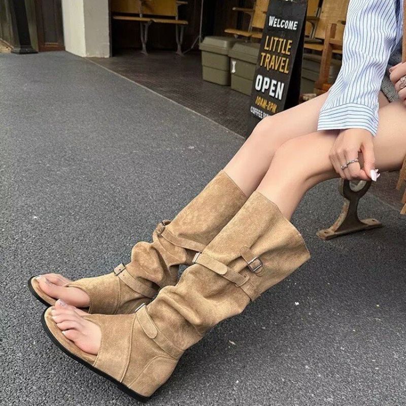 รองเท้าบูทคาวบอยแบบยาวพับได้สำ - Western Cowgirl Boot บทวิจารณ์และราคา