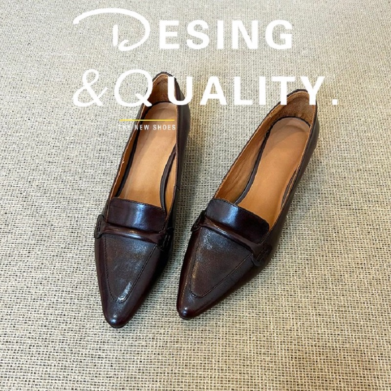 รองเท้าส้นหนา Cozy Med สไตล์วิ - Women Shoes Size 4 In Cm บทวิจารณ์และราคา