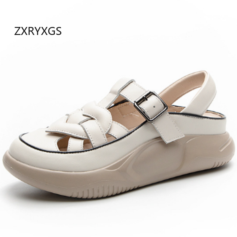 ZXRYXGS รองเท้าผ้าใบหนังวัวแท้ - Women Shoes Size 4 In Cm บทวิจารณ์และราคา