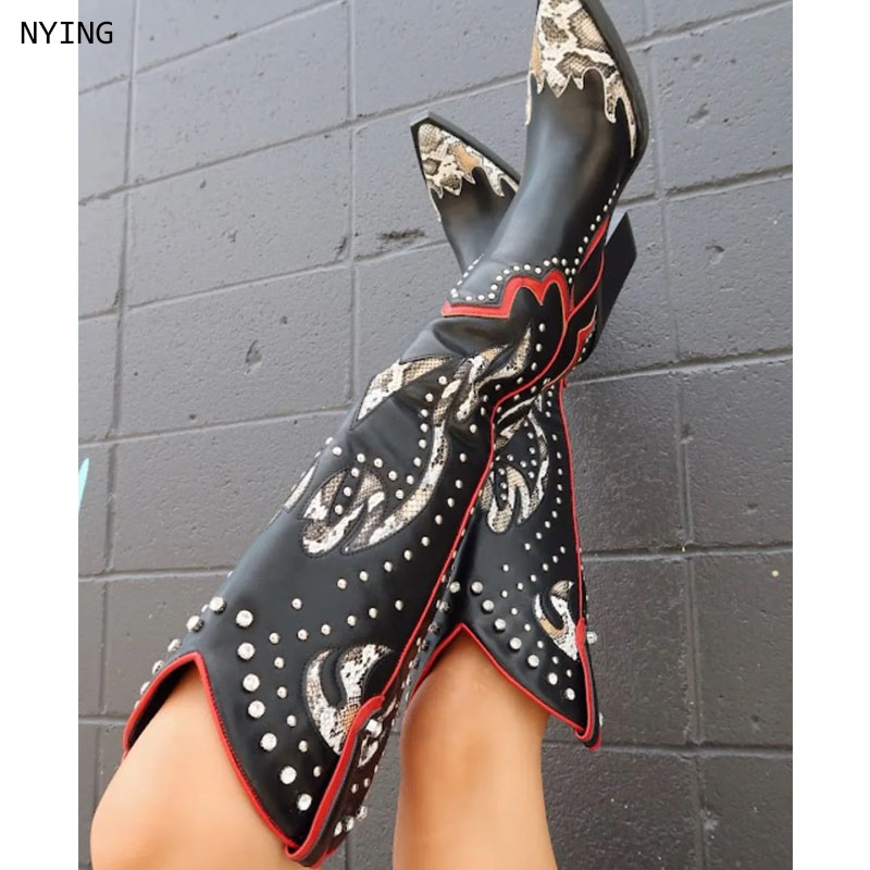 รองเท้าบูทคาวบอยปักลายสำหรับผู - Western Cowgirl Boot บทวิจารณ์และราคา