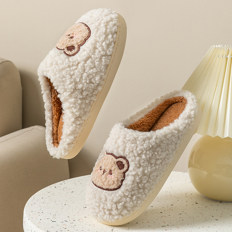 รองเท้าแตะขนปุยรูปหมีน่ารัก รอ - Women Shoes On Sale บทวิจารณ์และราคา