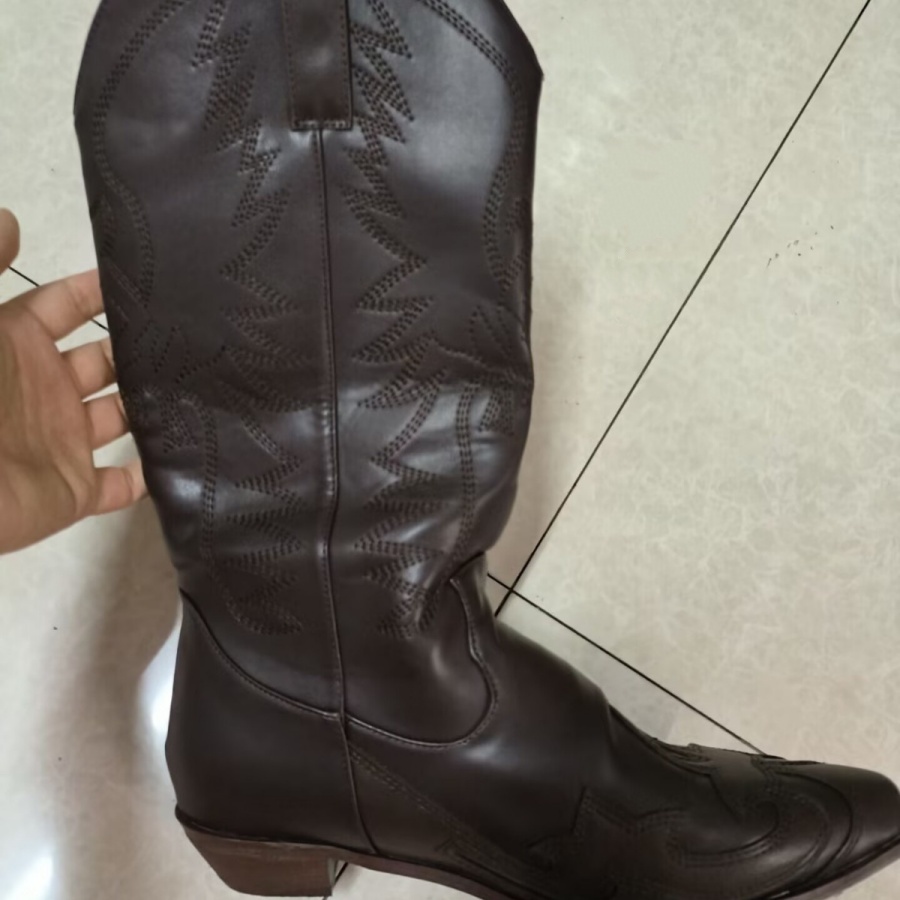 รองเท้าบูทคาวบอยปักลายสไตล์ตะว - Western Cowgirl Boot บทวิจารณ์และราคา
