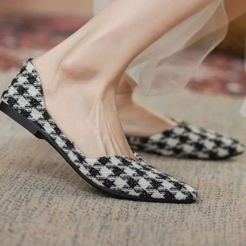 รองเท้าส้นเตี้ยแบบเรียบหรูสำหร - Women Shoes Quick Delivery บทวิจารณ์และราคา