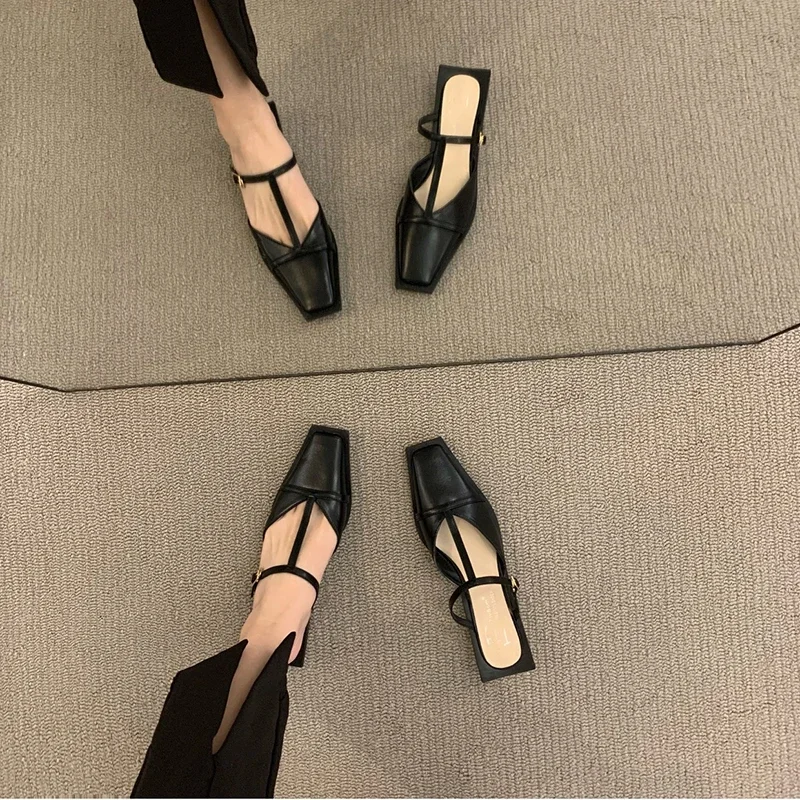 รองเท้าแตะแฟชั่นเปิดส้นสำหรับผ - Women Shoes Mules บทวิจารณ์และราคา