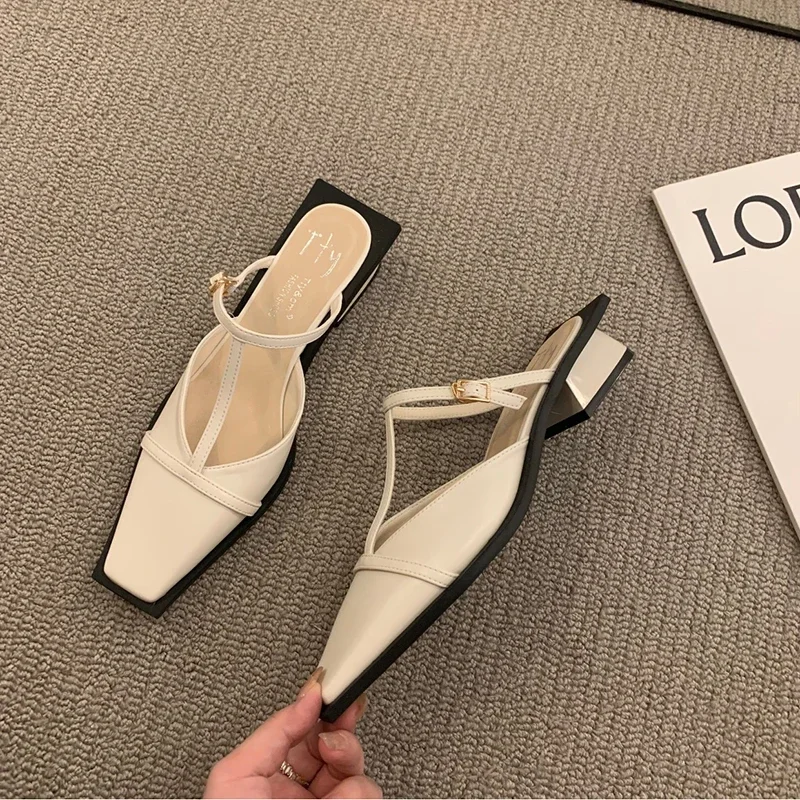 รองเท้าแตะแฟชั่นเปิดส้นสำหรับผ - Women Shoes Mules บทวิจารณ์และราคา