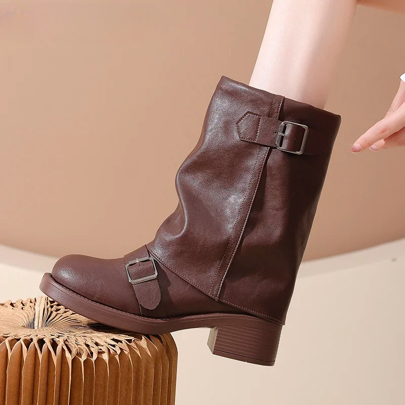 รองเท้าบูทคาวเกิร์ลสไตล์วินเทจ - Western Cowgirl Boot บทวิจารณ์และราคา
