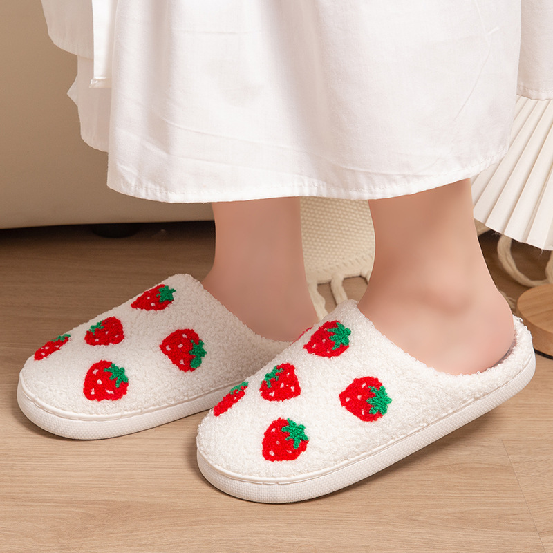 รองเท้าแตะผู้หญิงลายสตรอว์เบอร - Women Shoes On Sale บทวิจารณ์และราคา