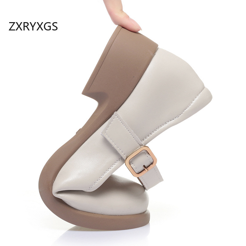 ZXRYXGS ขายดี 2026 รองเท้าหนัง - Women Shoes Size 4 In Cm บทวิจารณ์และราคา