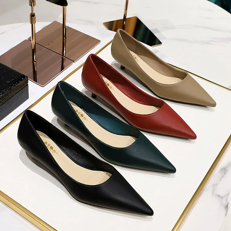 รองเท้าส้นสูงหัวแหลมแบบแฟชั่น  - Women Shoes Size 4 In Cm บทวิจารณ์และราคา