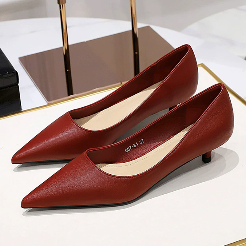 รองเท้าส้นสูงหัวแหลมแบบแฟชั่น  - Women Shoes Size 4 In Cm บทวิจารณ์และราคา