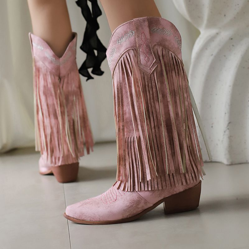 รองเท้าบูทคาวบอยแบบสวม ยี่ห้อ  - Western Cowgirl Boot บทวิจารณ์และราคา