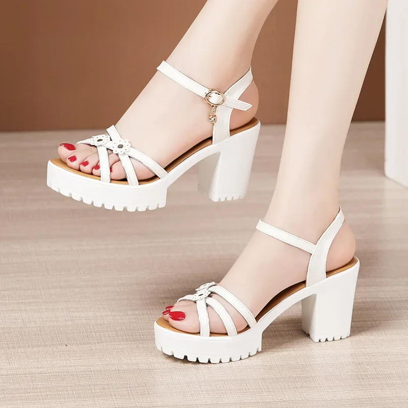 รองเท้าส้นสูงแบบแพลตฟอร์มหนังน - Women Shoes Formal บทวิจารณ์และราคา